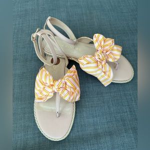 NEW Jack Rogers sandals with satin bows